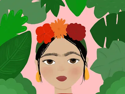 wanna-be frida fridakahlo illustration procreate