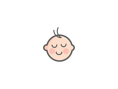Sleeping Baby Face Vector art baby character cute face sleeping vector