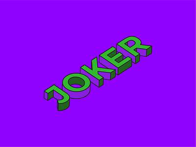 Joker | Weekly Warm-ups batman brand dc dribbbleweeklywarmup joker logo typo typography