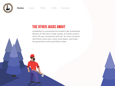 Lumberfest Landing Page flat design graphic illustration landing page webdesign website