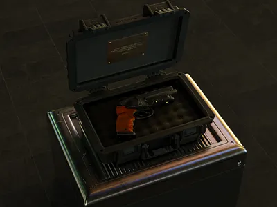 Blade Runner Blaster #2 3d 3d art blade runner blaster deckard modelling octane substance painter