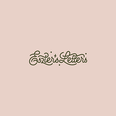 Eszter's Letters Logo brand branding branding design calligraphy concept cursive esztersletters font handlettering handwriting identity letter letterer lettering logo logo design logotype monoline script typography