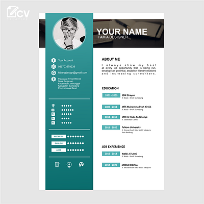 CV Application Simple and Interesting business businessman businesswoman communication cv interview job professional recruitment resume