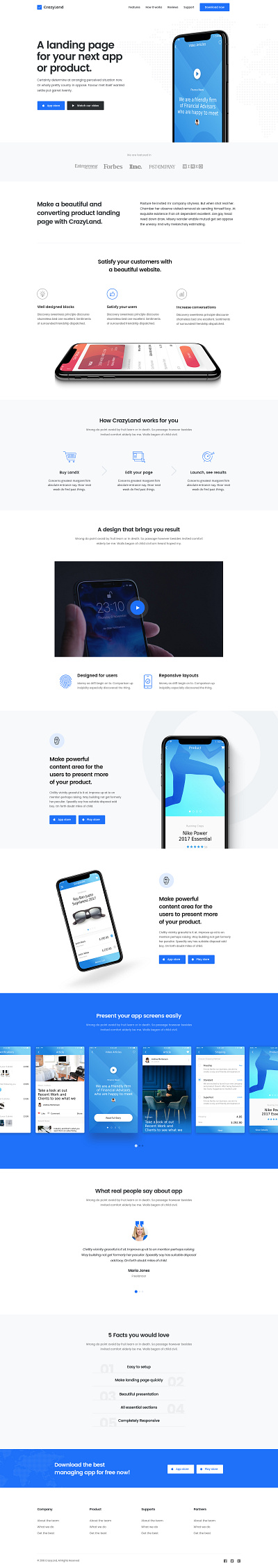 Simple website app design ui ux web website wordpress