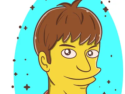 yellow cartoon potrait cartoon cartoon art cartoon character cartoon design cartooning cartoons cute cartoon funny cartoon illustration simpsons style yellow cartoon yellow cartoon portrait