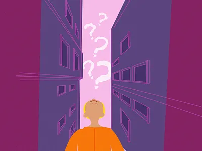 Frozen dreams design drawing editorial flat hand drawing illustration journalism question women