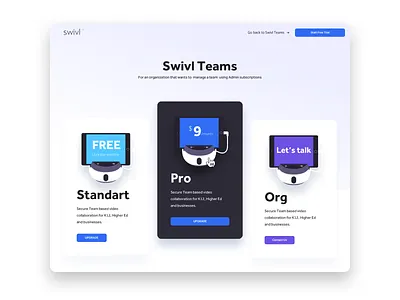 Swivl Team Page branding clean cleandesign design dribbble interaction light swivl ui