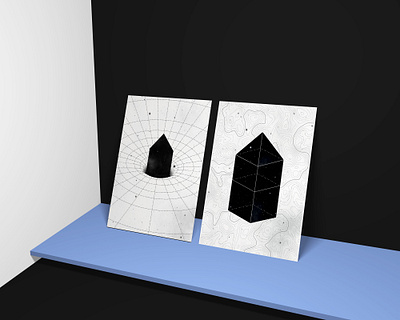 House & Universe black and white design editorial illustration house illustration philosophy poetics poetics of space poster design space universe vector