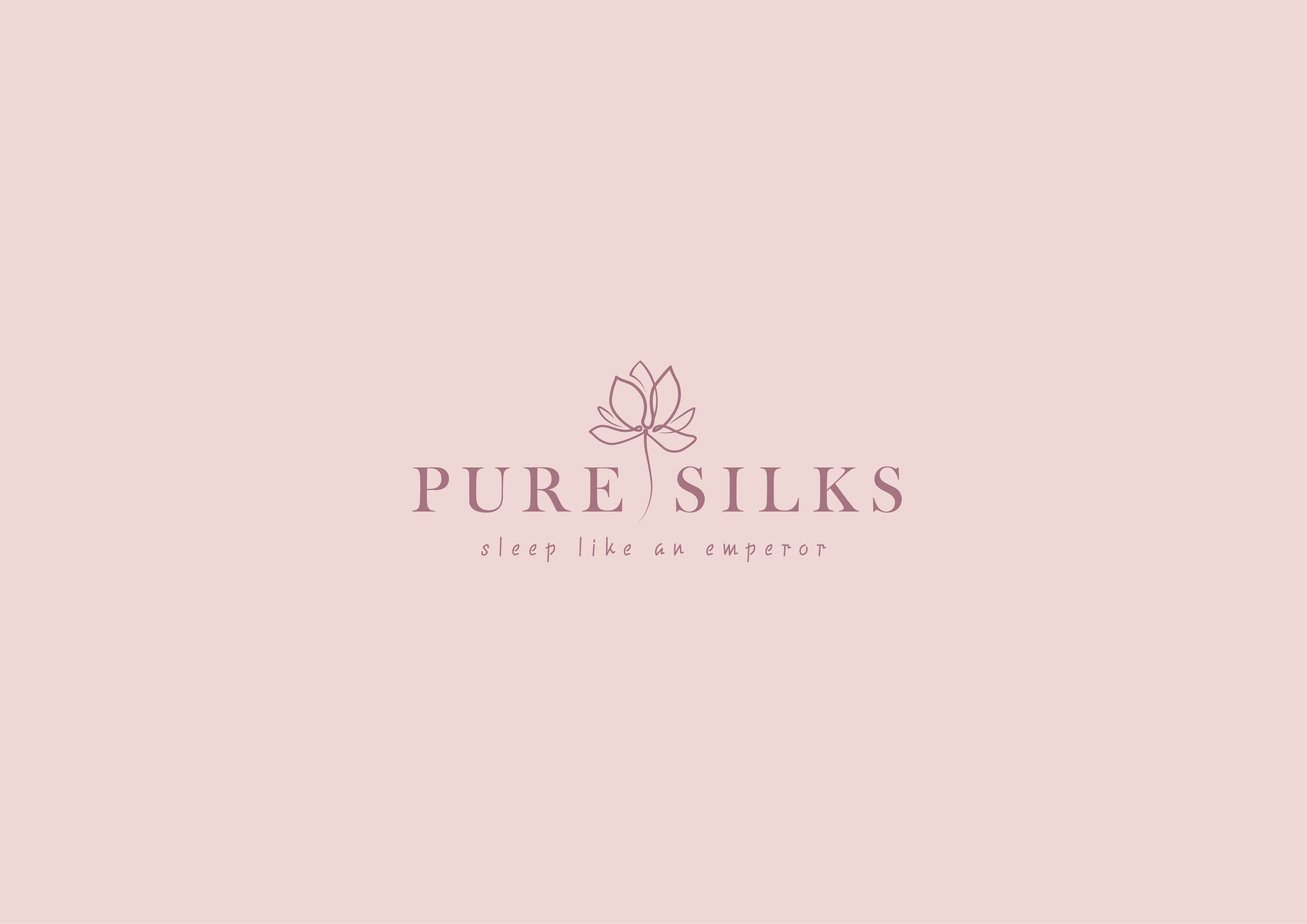 Pure Silks Logo brand brand identity branding design logo logo design luxury premium silk typography