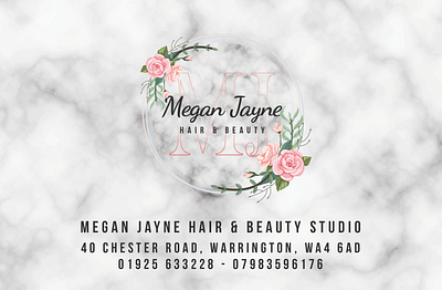 Megan Jane Business Card branding business card design graphic design logo