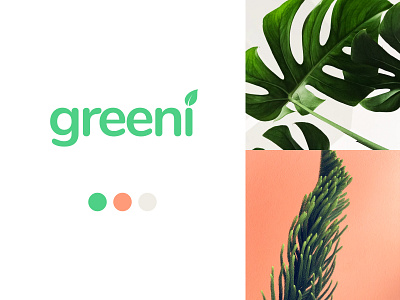 Greeni Moodboard brand brand design brand identity branding green moodboard plant ui