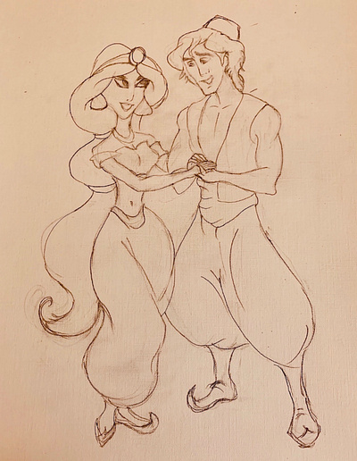 Aladdin & Jasmine <3 aladdin disney