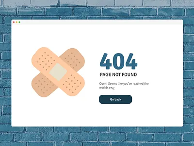404 404 404 page bricks dailyui desktop endofworld plaster ui web design
