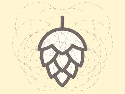 Hops grid icon grid hops icon minimal thick