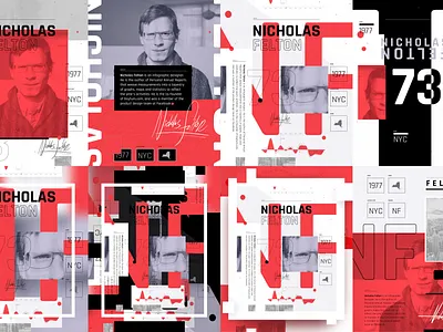 Felton Compositions branding design felton illustration layout red signature type typography