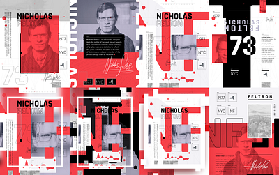 Felton Compositions branding design felton illustration layout red signature type typography