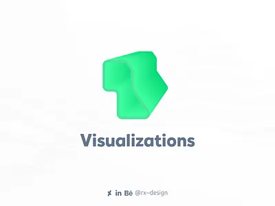 R Visualizations logo 3d architecture branding design logo logo design logo design branding logo design challenge modern modern logo rvisualizations