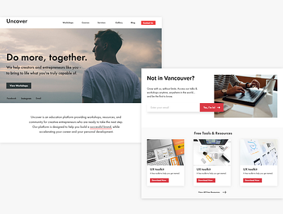 Uncover Your Brand Web Design branding ui web