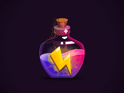 Magic Bottle (Game asset) 2d 2d art asset bottle design game illustration magic vector