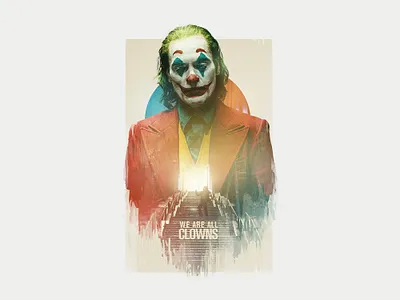 Joker art direction double exposure joker retouch