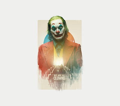 Joker art direction double exposure joker retouch