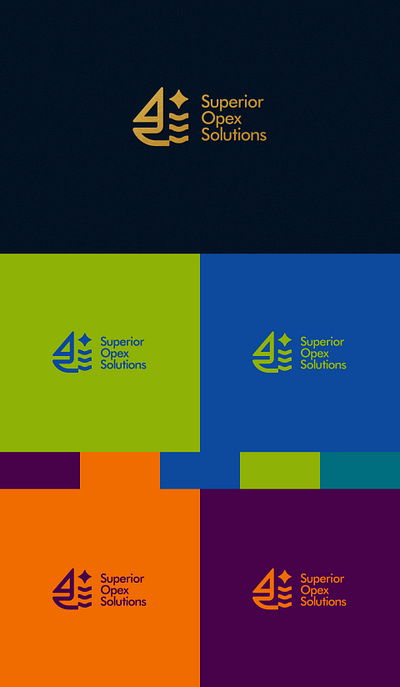 Superior Opex Solutions boat captain cosultancy design graphicdesign illustration illustrator logo logodesign logoinspiration minimalist modern north star sail ship star vector water wave