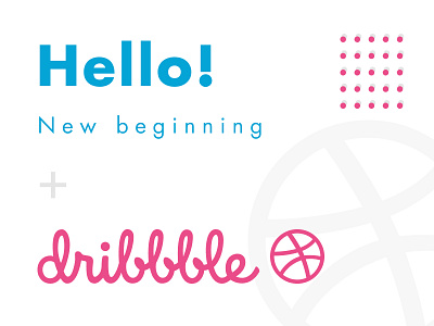 Hello dribbble！ branding design firstshot web webflow