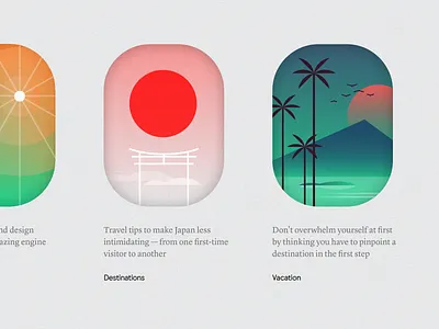 gj travel brand identity illustration