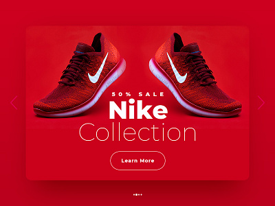 Shoes Banner banner banner design collection design minimal nike red sale sale banner shoe shoes typography ui