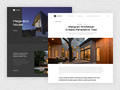 Le Arch architecture art design interrior lesscreate templete ui ux website