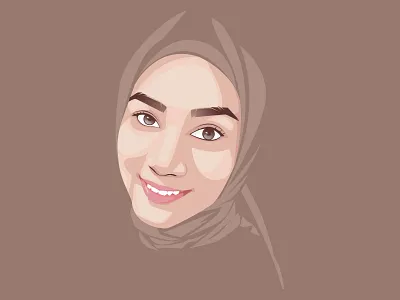 melodi art character illustration illustrator portrait vector vexel work
