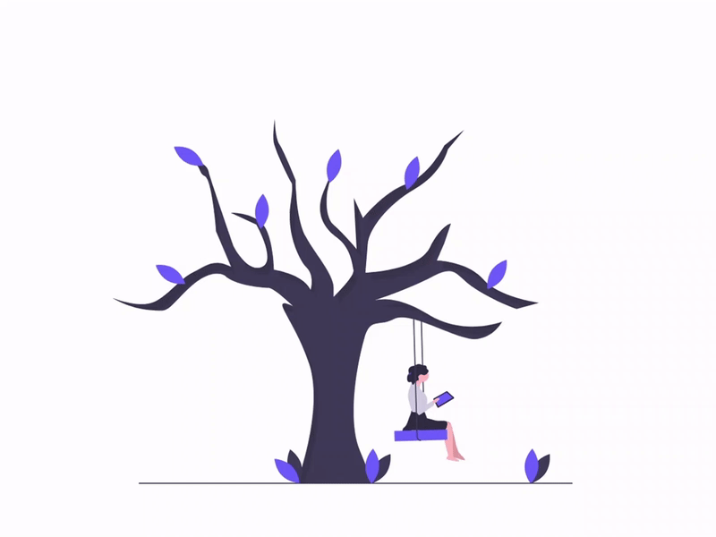 Tree Swing Animation (Adobe XD) adobexd animated animated gif animation animation 2d animation design animations swing xd design xddailychallenge