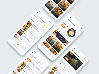 Food App app concept design food food and beverage food app icon mobile ui order practice ui uidesign userinterface