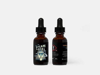 Escape Local - Vape Liquid from bali branding design graphic design illustration illustrator packaging design vector