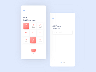 Travel assistant app app app design app onboarding assistant clean design location location finder mobile onboarding plan planning profile settings travel travel app travel assistant trip trip planner ui ux