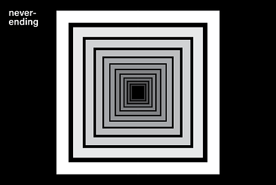 neverending branding design illustration lettering logo overprint type typography ux vector