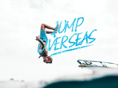 Jump Overseas brush font brush lettering brushtype font fonts lettering art svg font typeface typography