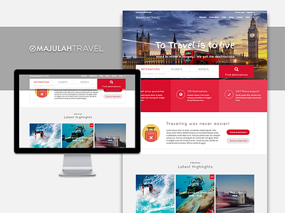 Travel Website - Majulah Travel adobe photoshop uiux web design