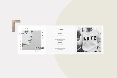 Square fashion tri-fold Brochure branding brochure business catalogue clean elegant magazine modern portfolio square squares template trifold