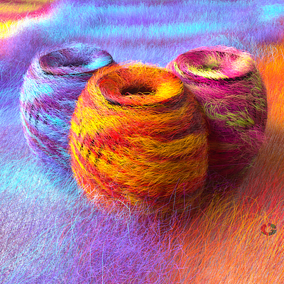 Fur by TG-1 abstract art cinema4d furry octane render