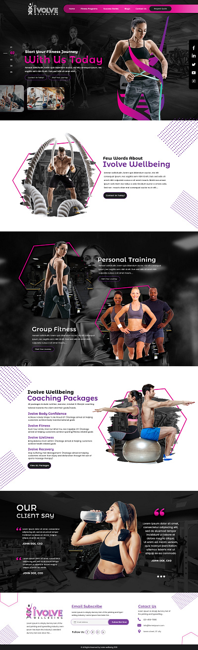 Fitness Gym Training branding creative fitness club graphic desgin gym app landing page ui ux website