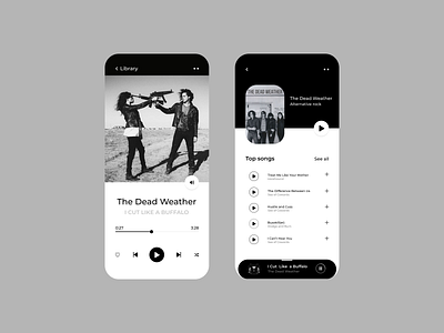 Music player clean design design mobile app mobile player music music app music player ui ux