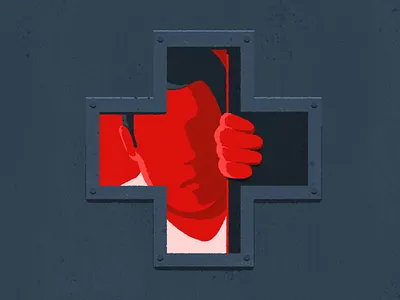 Hospital abuse character characterdesign conceptual illustration editorial editorial illustration illustration texture vector