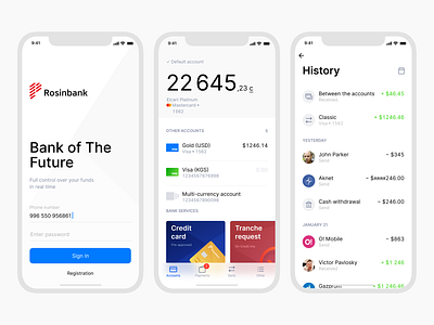 Mobile Banking app banking finance fintech ios ui