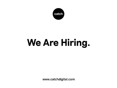 We're Hiring! animation design hiring job web design work