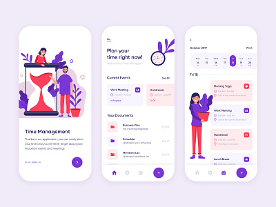 Time Planner mobile app mobile app design mobile ui ui ux