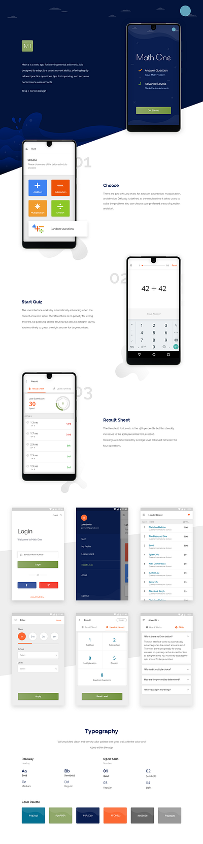 Math One | Case study android android app app design illustration iphone mobile mobile app ui design uidesign