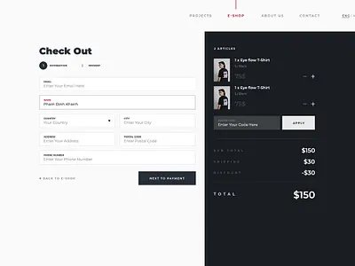 Checkout Page branding checkout checkout process clean design flat illustration minimal payment shopping cart ui ux web website