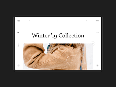 Online store - CS® concept interaction interface minimal ui ux