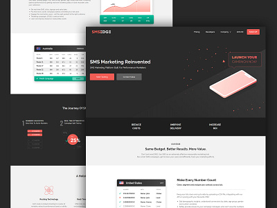 SMSEdge - SMS Marketing Platform analytics bootstrap branding campaign data iphone marketing campaign message mobile mockup phone platform sending sms sms marketing statistics stats technology visualisation
